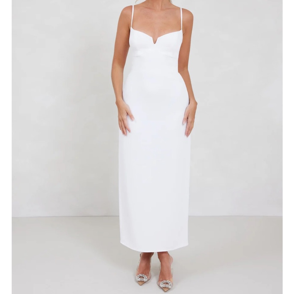 Park & Fifth White Cambridge Midi Dress